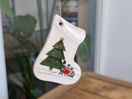 Engels Mason's Christmas Village 1983 Kerstservies Kerstboomhanger Laars