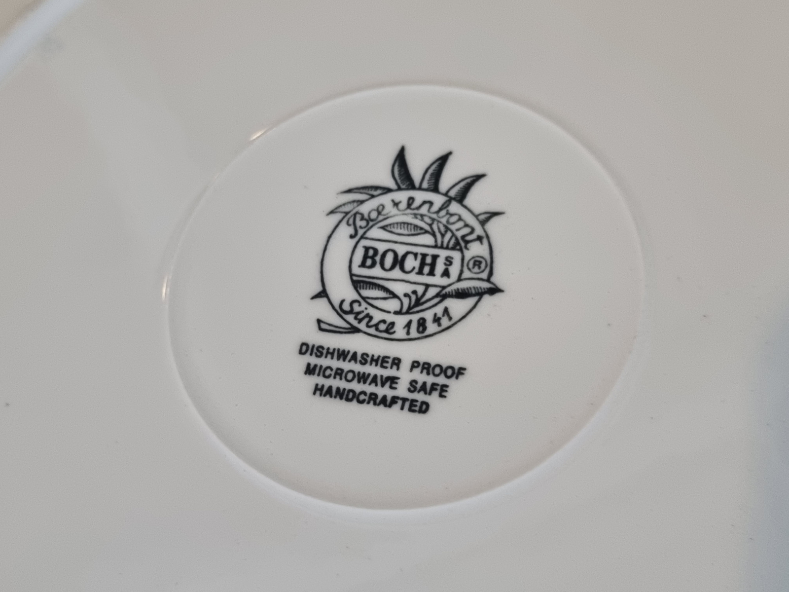 Boerenbont Boch Plat Dinerbord 24,5 cm (gebruikskrasje, zwart stempel)