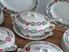 Oud Boerenbont Petrus Regout decor Holland compleet eetservies 10 personen