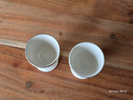 Wedgwood Edme Jubilee Goudrand set 2x eierdop