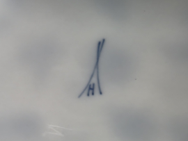 Zwiebelmuster Huttensteinach ontbijtbord (golvende rand) 19 cm