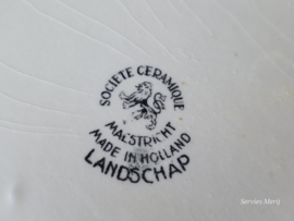 Landschap Zwart Societe Ceramique voorraadpot pollepelpot