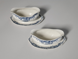 Villeroy en Boch Valeria blauwv set 2x Sauskom op vaste onderschotel