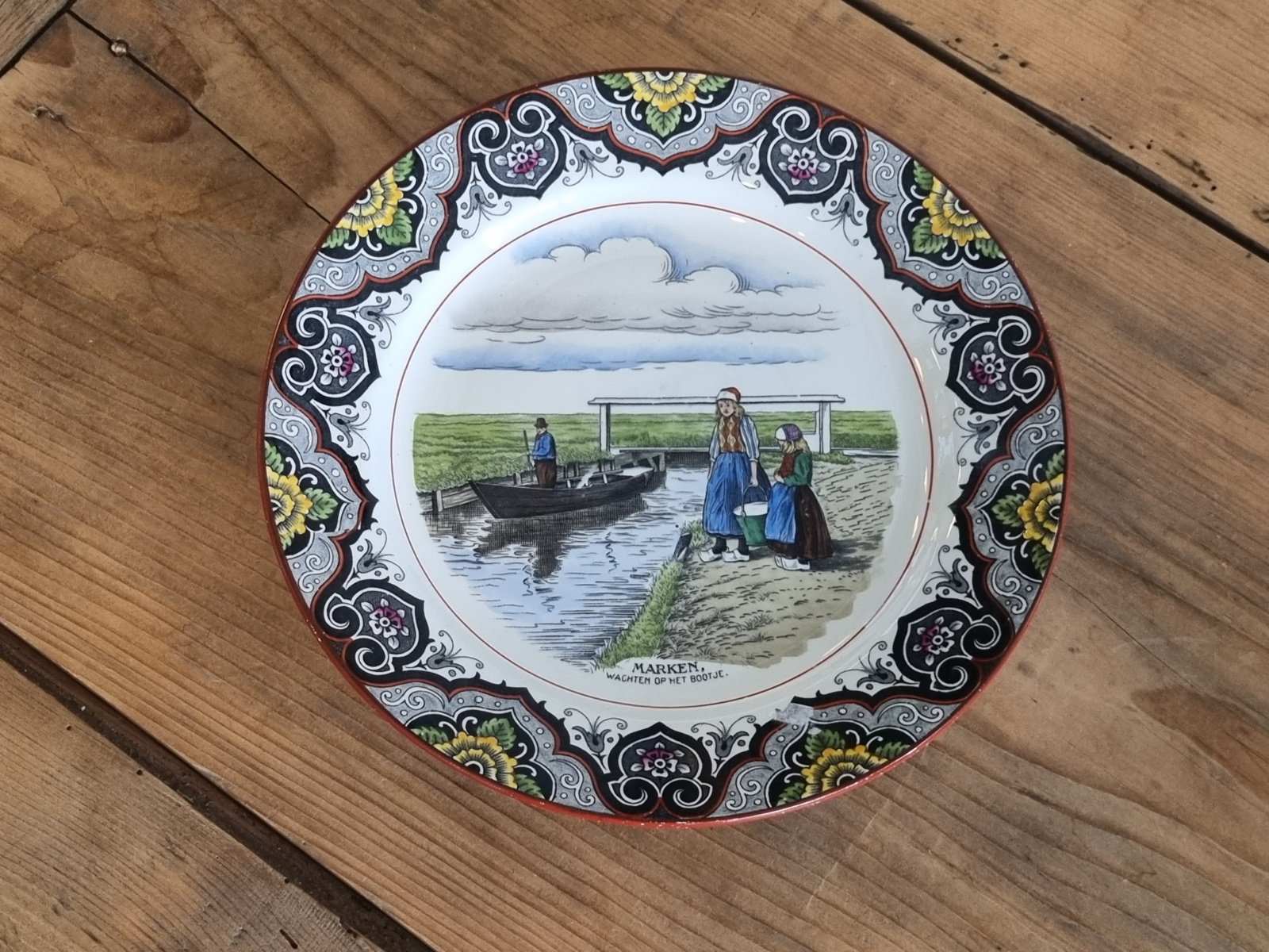 Wandbord Societe Ceramique Mooi Nederland decor Marken 23 cm