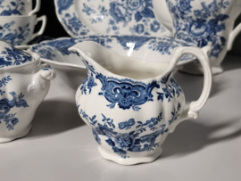 Engels Ridgway Windsor blauw Ontbijtservies 8-pers.