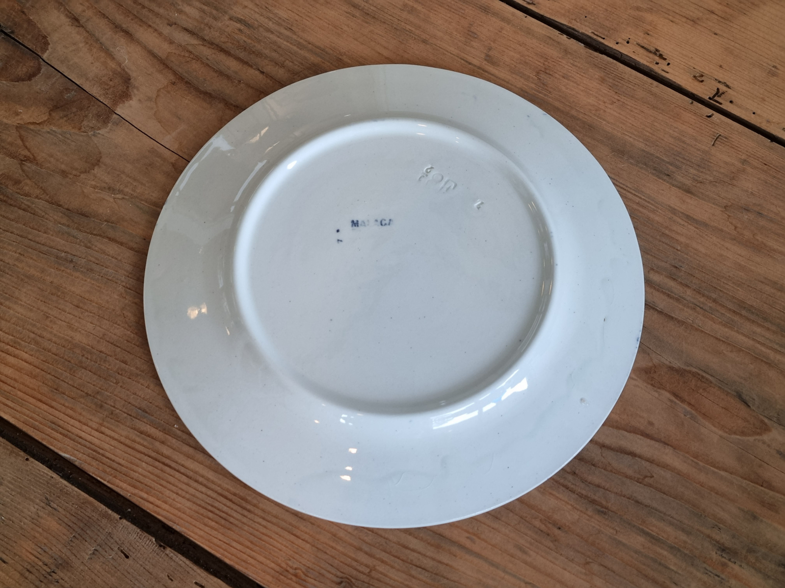 Petrus Regout Malaga blauw Plat Dinerbord 23,5 cm