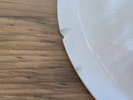 Oud Boerenbont Schrijfnamen Bussum hoge ronde schaal (met chipjes))