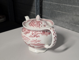 Engels rood Woods Burslem England Seaforth theepot 11 cm