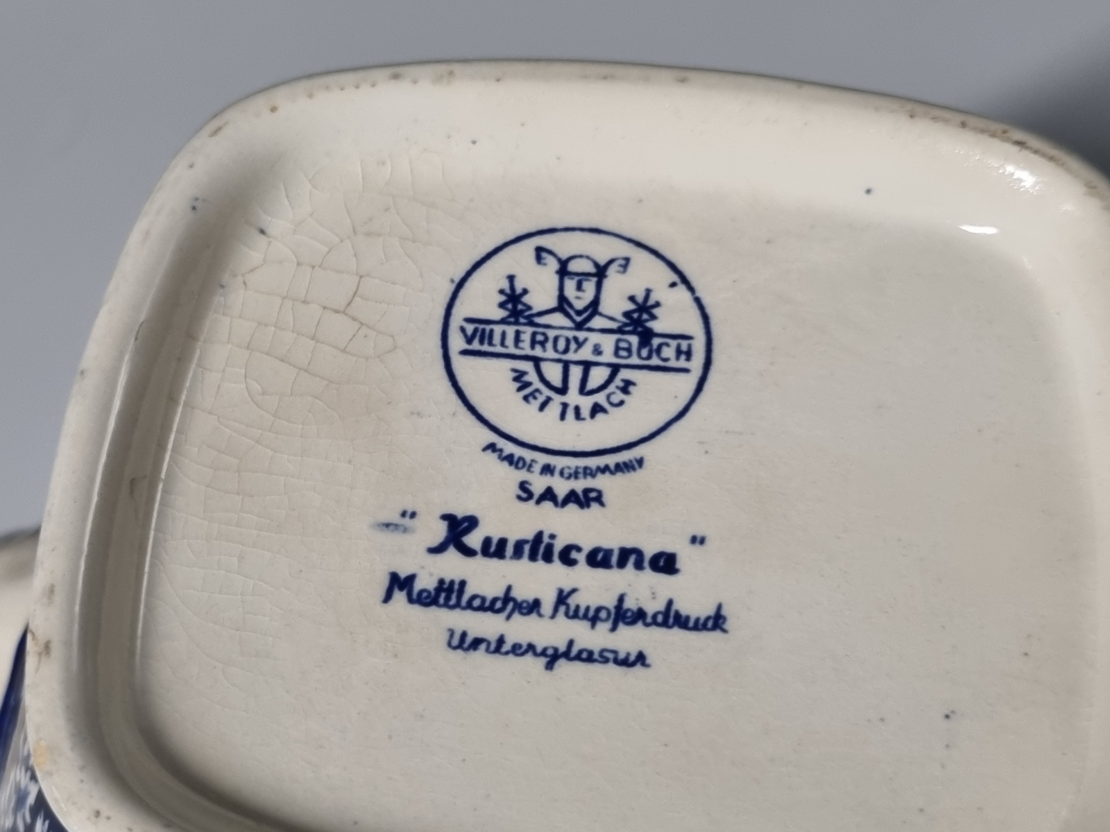 Villeroy en Boch Rusticana blauw Koffiepot Theepot 1,5 liter