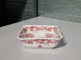 Villeroy en Boch Valeria rood vierkante schaal 15 cm