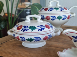 Oud Boerenbont Societe Ceramique 483a zeldzaam Kinderservies 5-delig