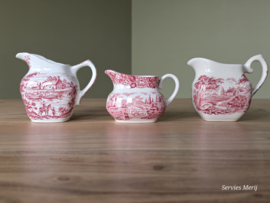 Engels rood Set 3x mix & match kannetje