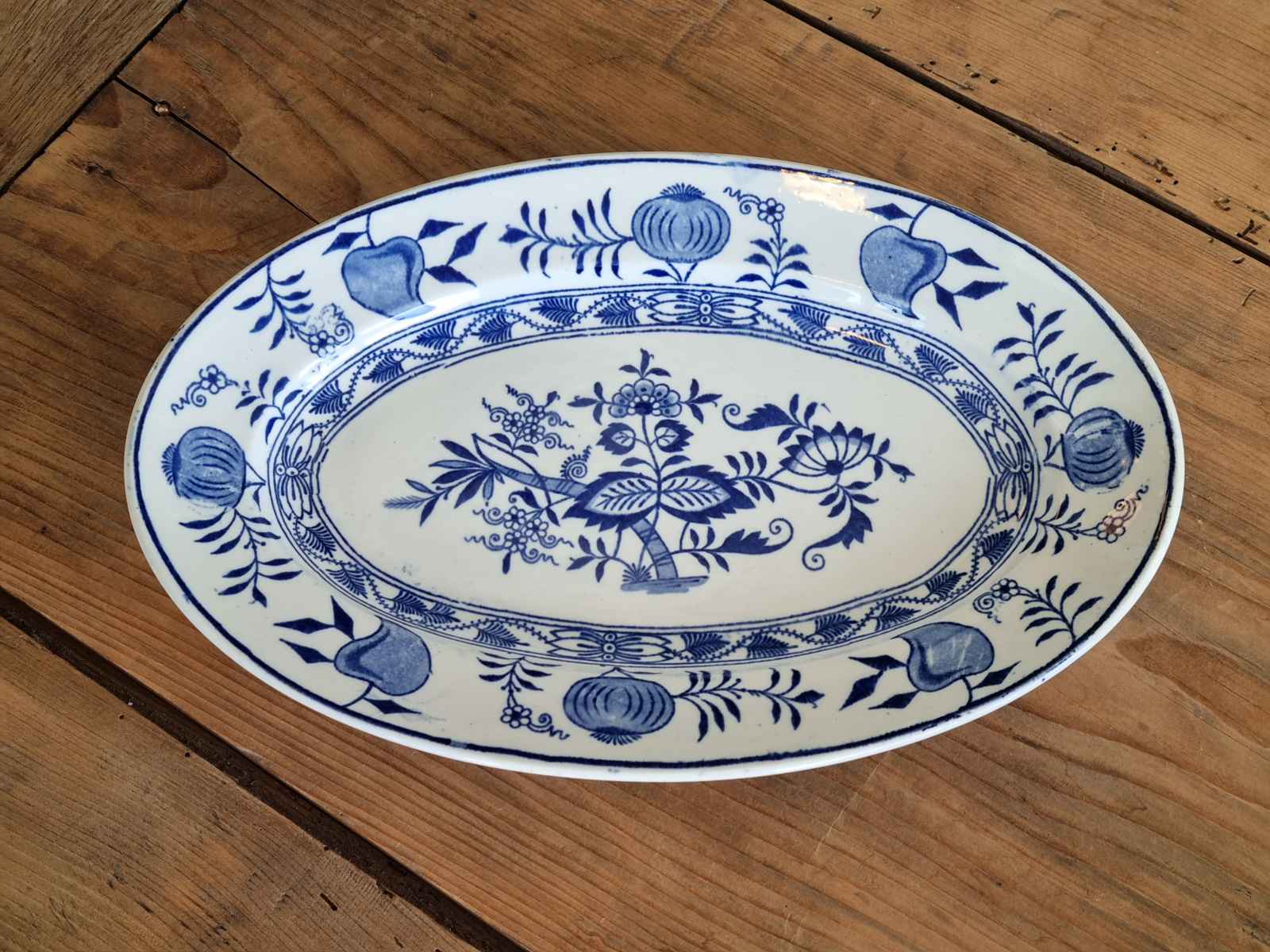 Societe Ceramique Dresde ovale schaal 31,5 cm