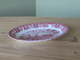 Engels rood British Olde Country Castles Ovale schaaltje 22 cm