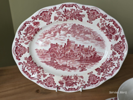 Engels rood Enoch Wedgwood Royal Homes Of Britain ontbijtservies 6 personen