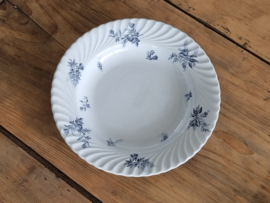 Petrus Regout Riva donker blauw Diep Pasta Soep Bord 23,5 cm