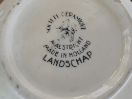Landschap Zwart Societe Ceramique Roomstel (rond model)
