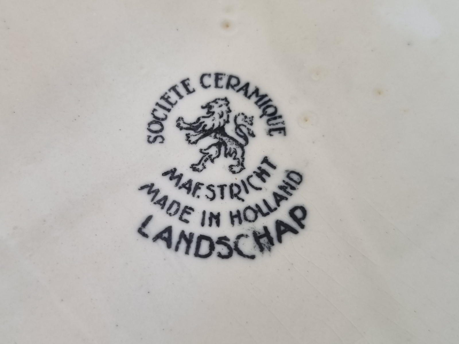 Landschap Zwart Societe Ceramique Koekdoos