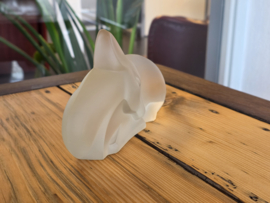 Leerdam Lucienne Bloch Glas Hert gesatineerd glas