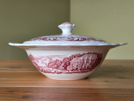 Engels rood Grindley Scenes After Constable Dekschaal Terrine