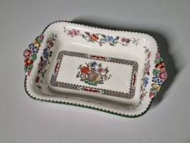 Engels Spode Copeland Chinese Rose hoge rechthoekige schaal