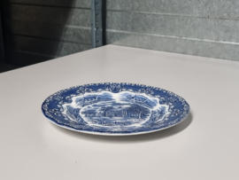 Verkocht = Engels blauw Grindley Country Inns ontbijtbord 20 cm