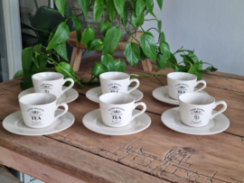 Claire Wilson’s Set 6x Thee Kop en Schotel Nieuw