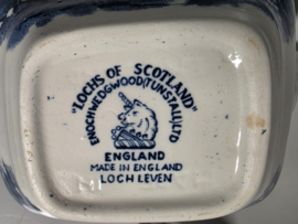 Engels blauw Enoch Wedgwood Lochs of Scotland koffiepot 13 cm