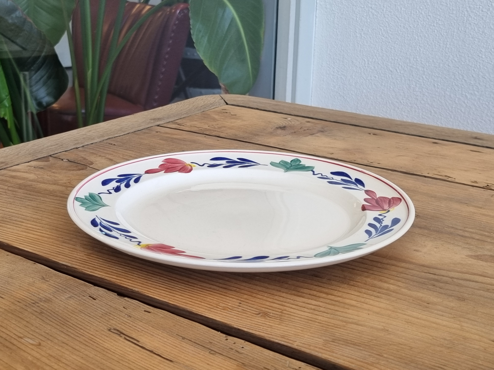 Oud Boerenbont Regout | Royal Sphinx plat Dinerbord 24,5 cm