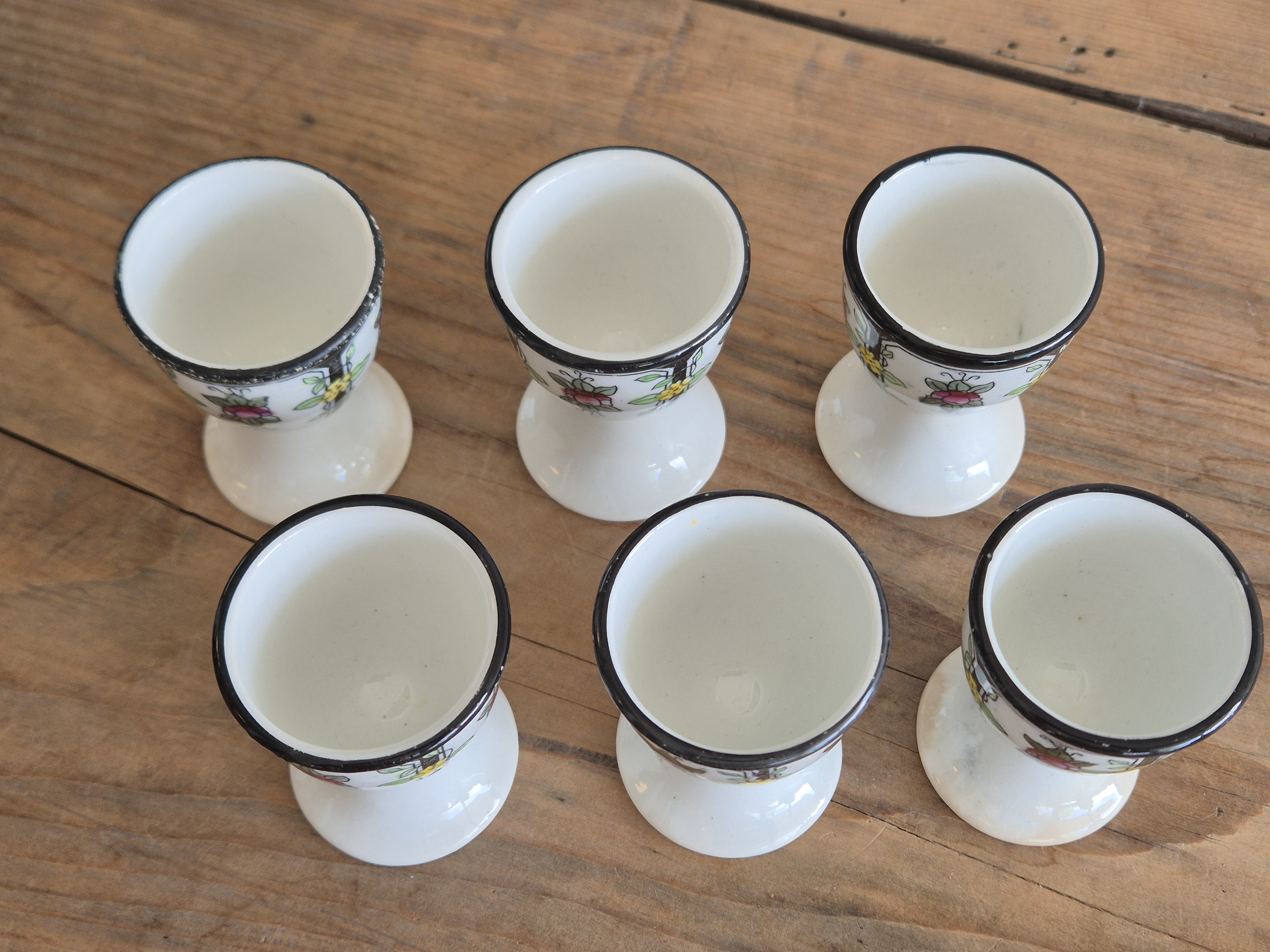 Petrus Regout Modest Set 6x Eierdopje
