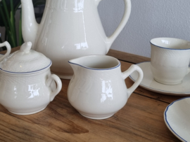 Boch Belgium MRL wit/blauw Koffieservies 6-pers.