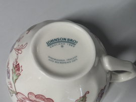 Johnson Bros Rose Chintz Thee Kop en schotel 9 cm