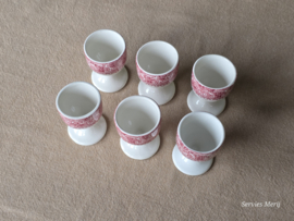 Engels rood Enoch Wedgwood River Scene set 6x eierdopje
