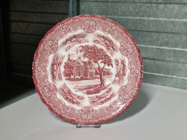 Engels rood Grindley Country Inns Dinerbord Pannekoekenbord 28 cm