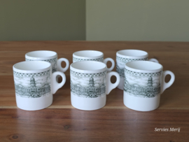 Wedgwood Metallised Hotelware set 6x kopjes 5,5 cm hotelporselein