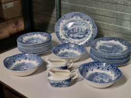 Engels blauw Grindley Homeland serviesset 26 delig