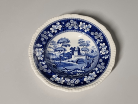 Engels Copeland Spode's Tower blauw middelgroot Diep Pasta Bord 23,5 cm