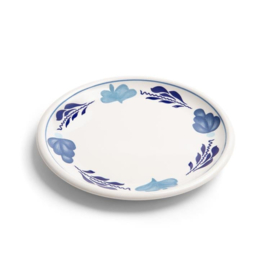 Royal Boch Belgium Boerenbont blauw Boerenblauw set 6x gebaksbordje 16 cm