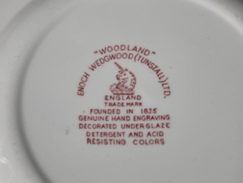 Engels rood Enoch Wedgwood Woodland Dejeuner Ontbijtsetje