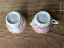 Engels rood English Ironstone Tableware EIT roomstel (paard en wagen)