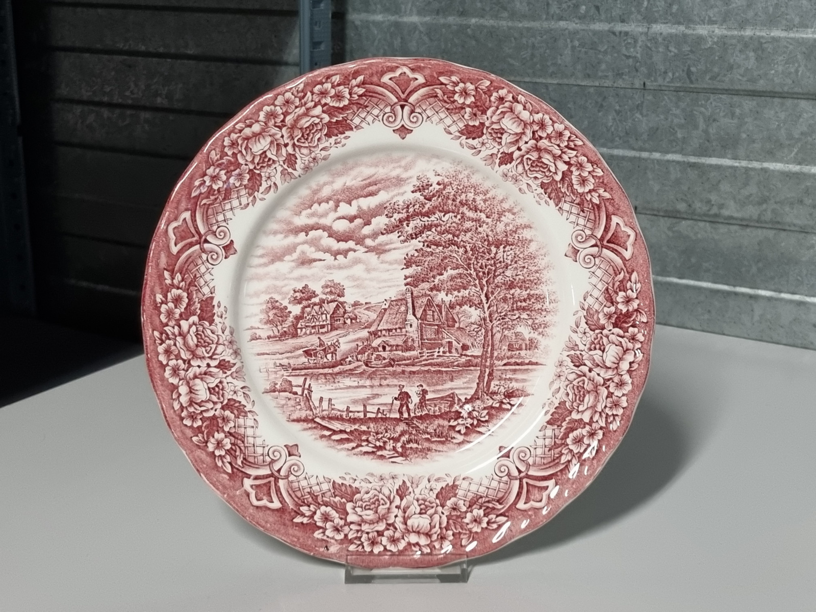 Engels rood Grindley Homeland Plat Dinerbord 25,5 cm