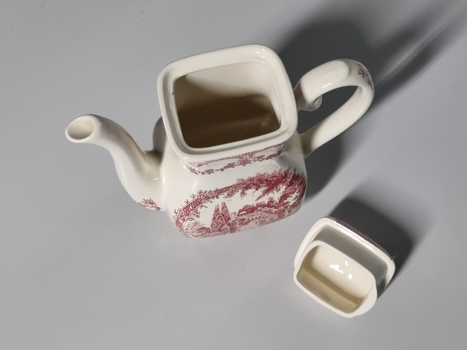 Engels rood Ironstone EIT Ltd England Koffiepot 1,2 liter