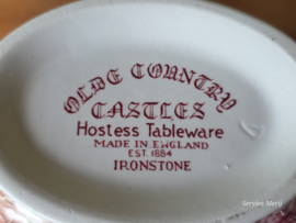 Engels rood Hostess Tableware Olde Country Castles sauskom