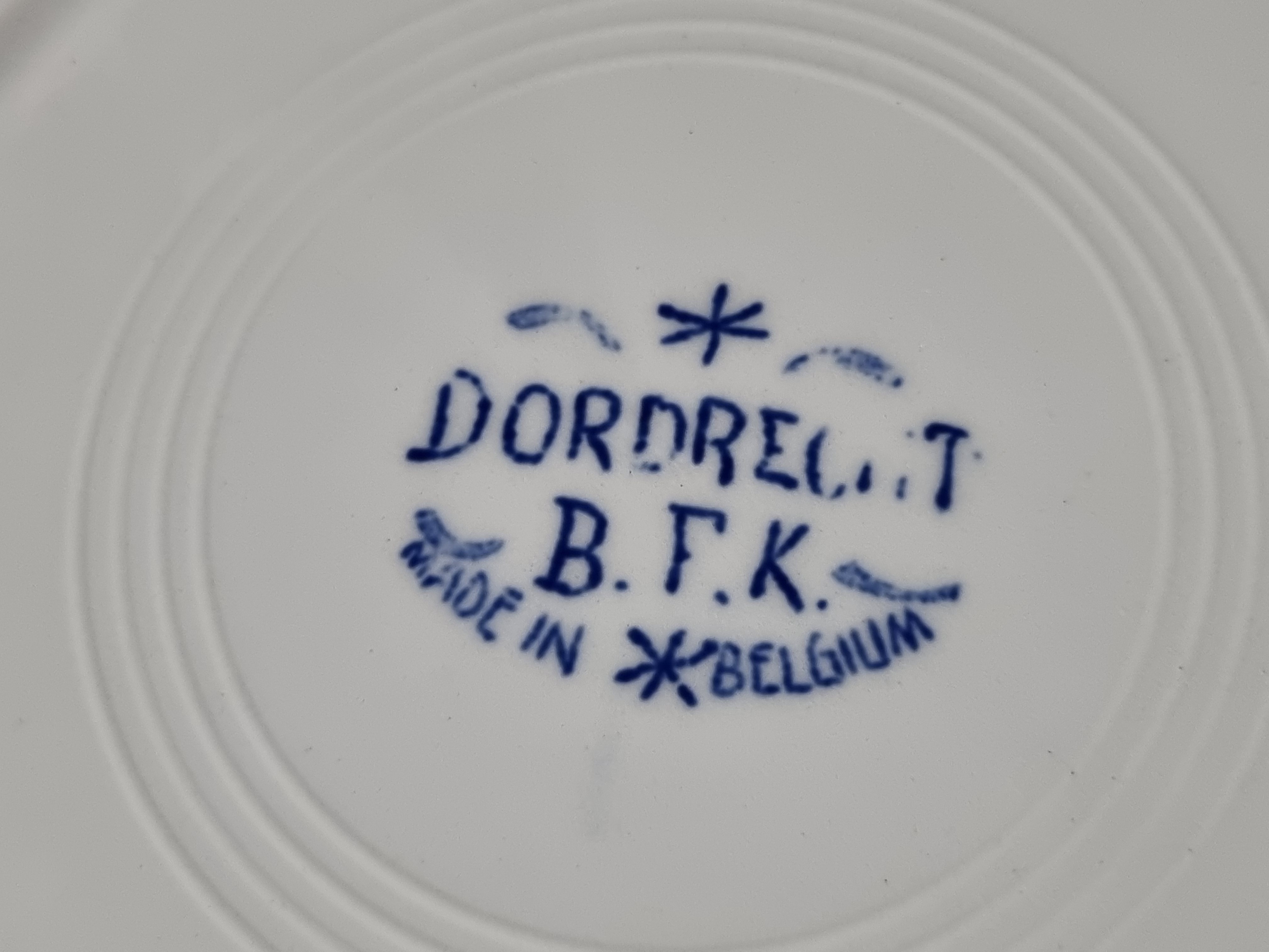 Boch BFK decor Dordrecht blauw diep pasta curry bord 25,5 cm