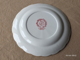 Engels rood Ridgway Woburn plat dinerbord 25 cm