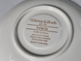 Villeroy en Boch Valeria blauw set 8x Koffie Kop en schotel