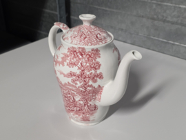 Engels rood Meakin Coaching Days koffiepot 16 cm