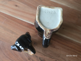 Aardewerk Duitse Theepot Hond bruin
