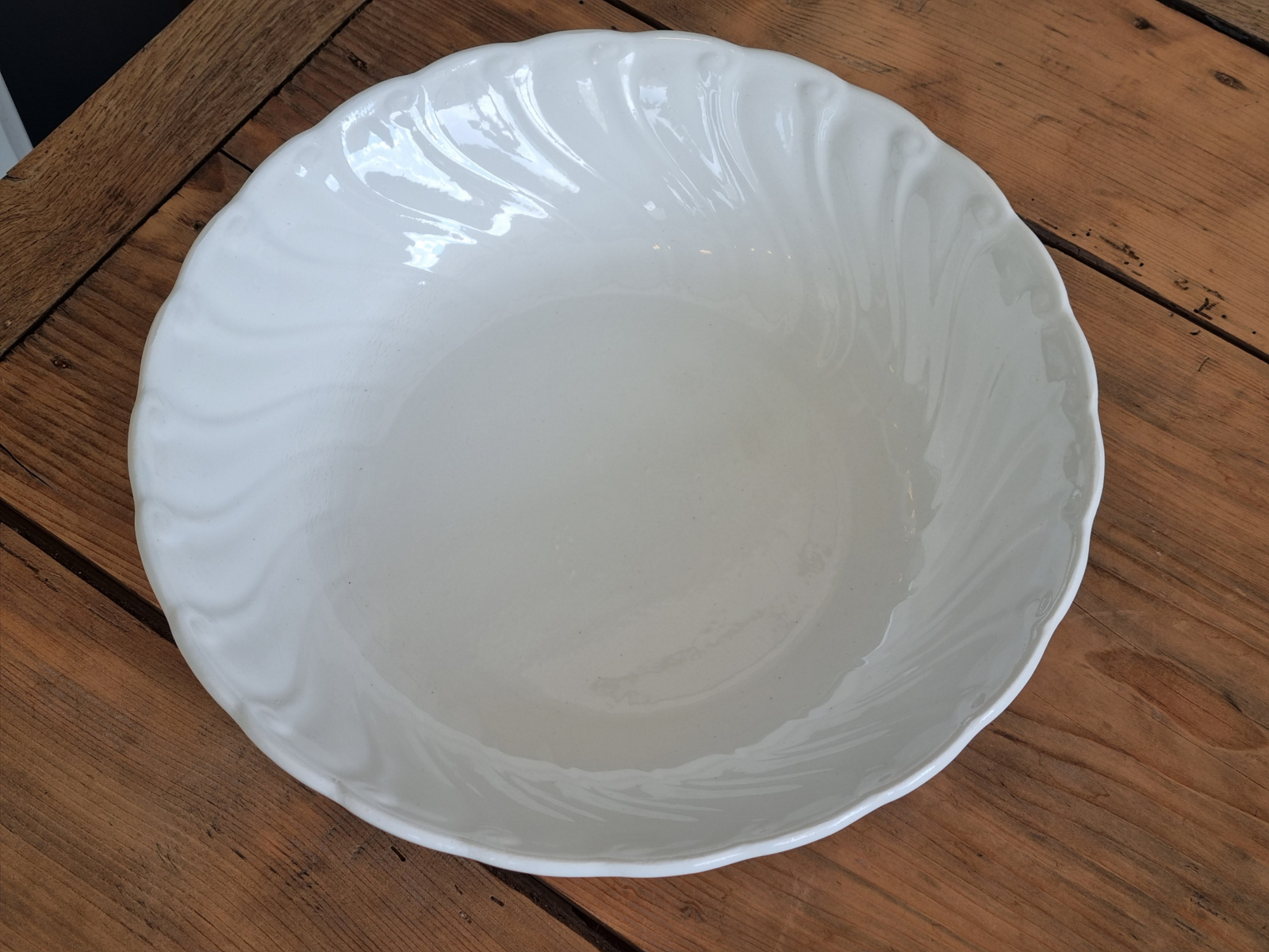 Societe Ceramique wit hoge ronde schaal 31 cm