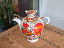 Lomonosov Red Rooster robuuste Theepot met theepot deksel